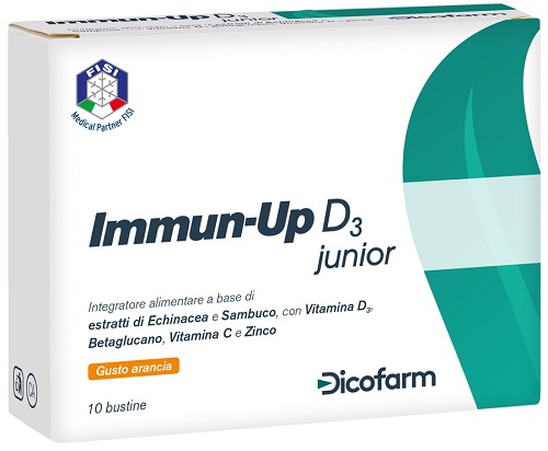 IMMUN UP D3 JUNIOR 10 BUSTINE DA 3 G - pharmaonline24.it