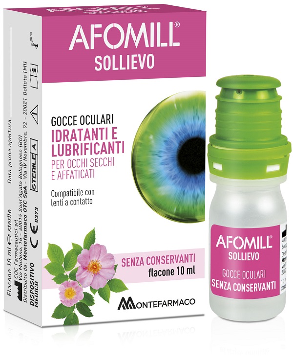 AFOMILL SOLLIEVO GOCCE OCULARI SOLLIEVO OCCHI 10 ML - pharmaonline24.it