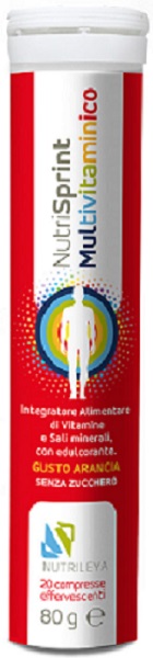 NUTRISPRINT MULTIVITAMINICO 20 COMPRESSE EFFERVESCENTI 80 G SENZA ZUCCHERO - pharmaonline24.it