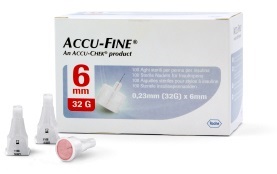 AGO PER PENNA DA INSULINA ACCU-FINE PEN NEEDLE ACCU-CHEK GAUGE 32 X 6MM 100 PEZZI - pharmaonline24.it