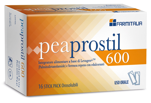 PEAPROSTIL 600 16 STICK PACK OROSOLUBILI - pharmaonline24.it