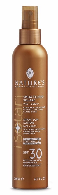 NATURE'S I SOLARI SPRAY FLUIDO SPF30 200 ML - pharmaonline24.it