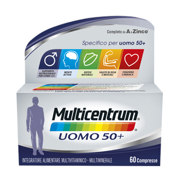 MULTICENTRUM UOMO 50+ 60 COMPRESSE - pharmaonline24.it