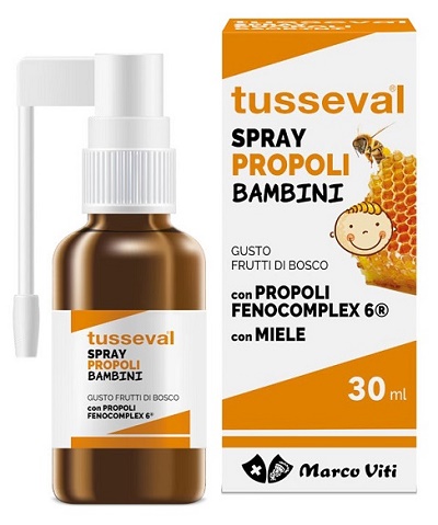 TUSSEVAL GOLA PROPOLI SPRAY PER BAMBINI 30 ML - pharmaonline24.it