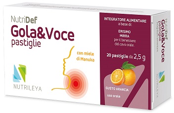 NUTRIDEF GOLA & VOCE ARANCIA 20 PASTIGLIE - pharmaonline24.it