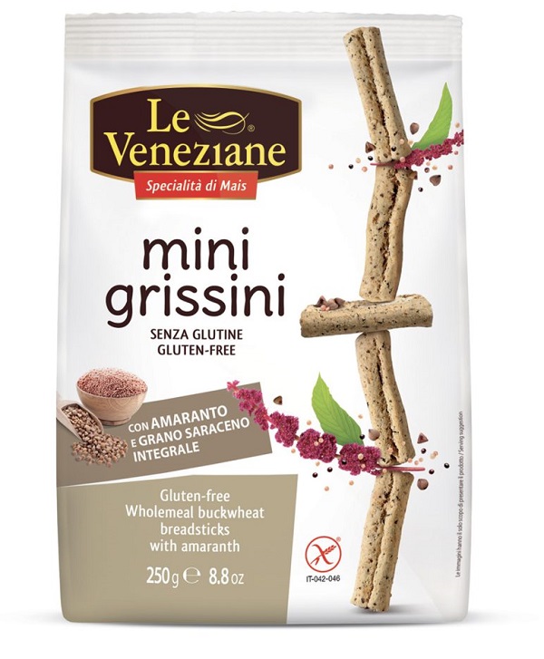 LE VENEZIANE MINIGRISSINI GRANO SARACENO INTEGRALE CON AMARANTO 250 G - pharmaonline24.it