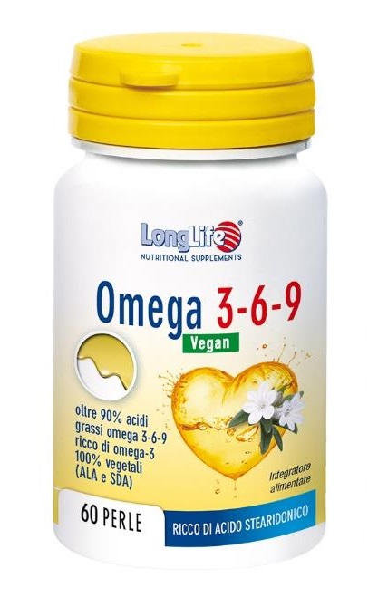 LONGLIFE OMEGA 3-6-9 VEGAN 750 MG 60 PERLE VEGETALI - pharmaonline24.it