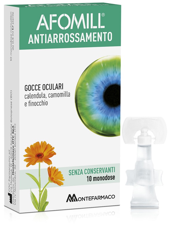 AFOMILL ANTIARROSSAMENTO SENZA CONSERVANTI 10 FIALE DA 0,5 ML - pharmaonline24.it