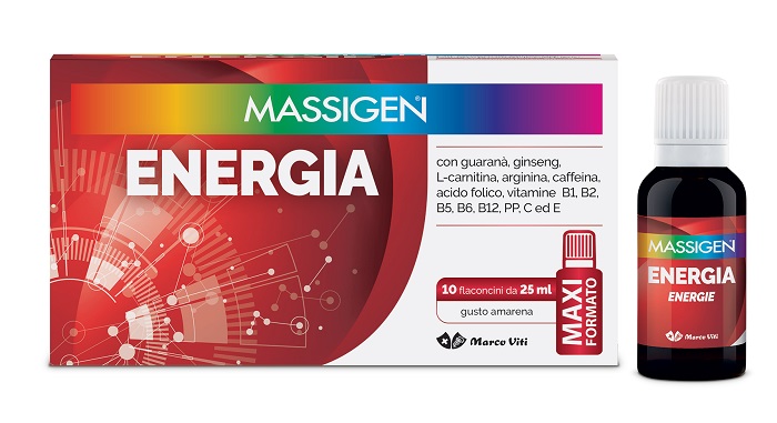 MASSIGEN ENERGIA 10 FLACONI DA 25 ML - pharmaonline24.it