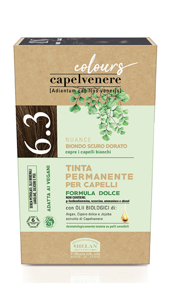 CAPELVENERE COLOURS TINTA CAPELLI 6,3N BIONDO SCURO DORATO - pharmaonline24.it
