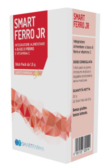 SMART FERRO JR 20 STICK PACK GUSTO VANIGLIA - pharmaonline24.it
