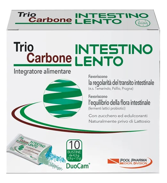 TRIOCARBONE INTESTINO LENTO 10 BUSTINE - pharmaonline24.it