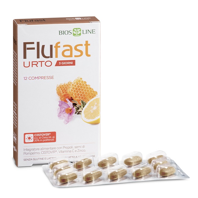 APIX PROPOLI FLUFAST URTO 3 GIORNI 12 COMPRESSE BIOSLINE - pharmaonline24.it