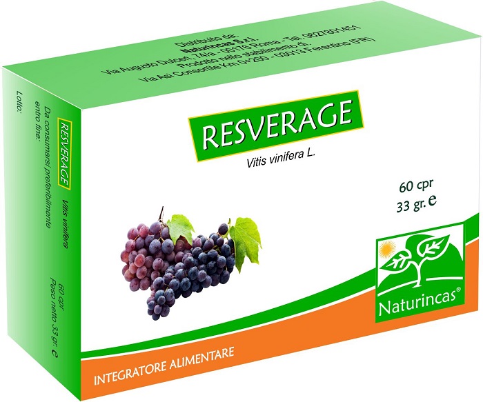 RESVERAGE NATURINCAS 60 CAPSULE - pharmaonline24.it