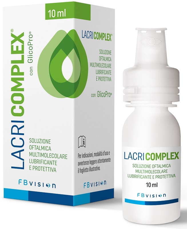 LACRICOMPLEX SOLUZIONE OFTALMICA MULTIMOLECOLARE LUBRIFICANTE PROTETTIVA 10 ML - pharmaonline24.it