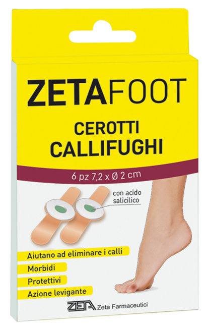 ZETAFOOT CEROTTO CALLIFUGO DISCHETTO CENTRALE 6 PEZZI - pharmaonline24.it