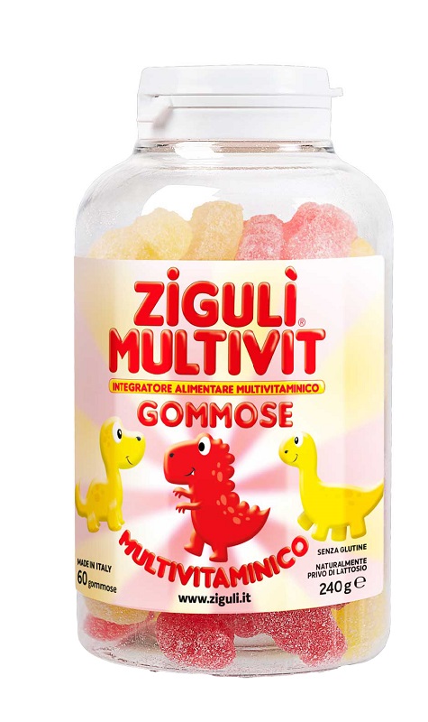 ZIGULI MULTIVIT FRAGOLA E BANANA 60 GOMMOSE - pharmaonline24.it