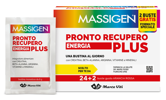 MASSIGEN PRONTO RECUPERO ENERGIA PLUS 24 BUSTINE + 2 BUSTINE - pharmaonline24.it
