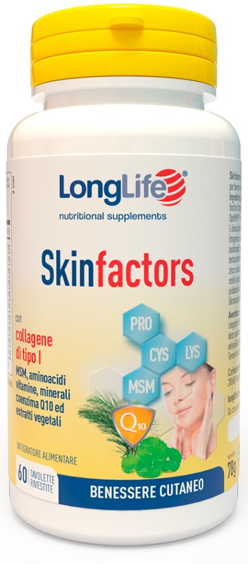 LONGLIFE SKIN FACTORS 60 TAVOLETTE RIVESTITE - pharmaonline24.it