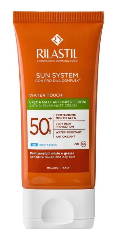 RILASTIL SUN SYSTEM WATER TOUCH MAT CREMA SPF50+ 50 ML - pharmaonline24.it
