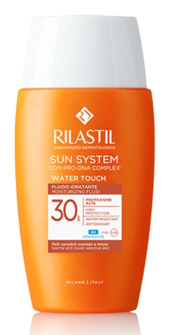 RILASTIL SUN SYSTEM WATER TOUCH FLUIDO SPF30 50 ML - pharmaonline24.it