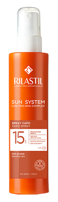 RILASTIL SUN SYSTEM SPRAY VAPO SPF15 200 ML - pharmaonline24.it