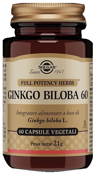 GINKGO BILOBA 60 60 CAPSULE VEGETALI - pharmaonline24.it