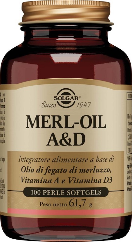 MERL OIL A&D 100 PERLE SOFTGEL - pharmaonline24.it