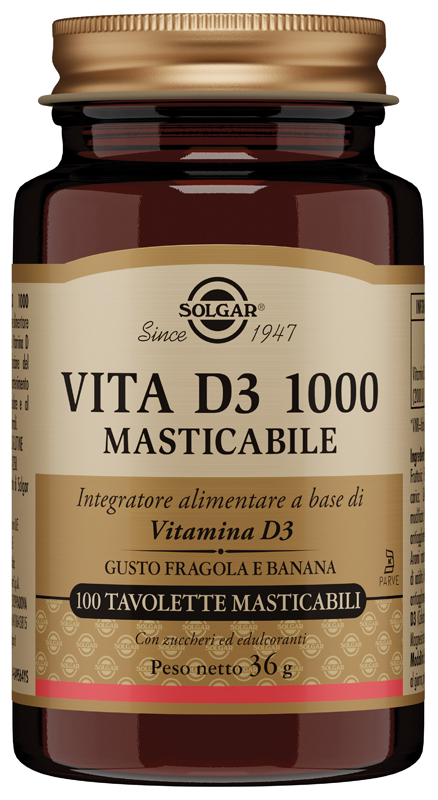 VITA D3 1000 100 TAVOLETTE MASTICABILI - pharmaonline24.it