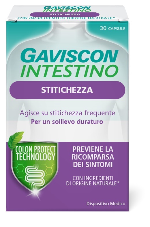 GAVISCON INTESTINO STITICHEZZA 30 CAPSULE - pharmaonline24.it