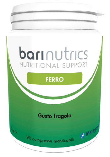 BARINUTRICS FERRO FRAGOLA ITA 90 COMPRESSE - pharmaonline24.it