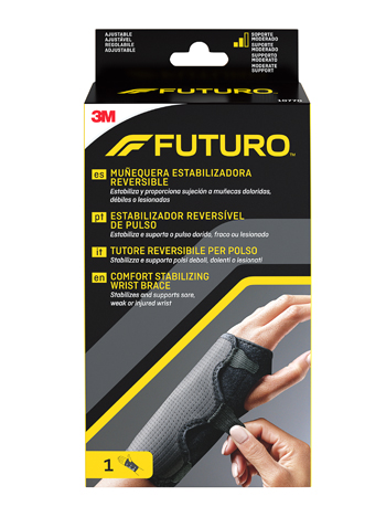 TUTORE PER POLSO REVERSIBILE FUTURO NERO 1 PEZZO - pharmaonline24.it
