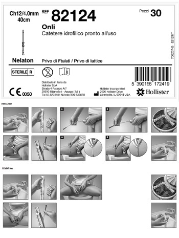 CATETERE IDROFILICO ONLI PRONTO ALL'USO 40 CM CH 12 30 PEZZI - pharmaonline24.it