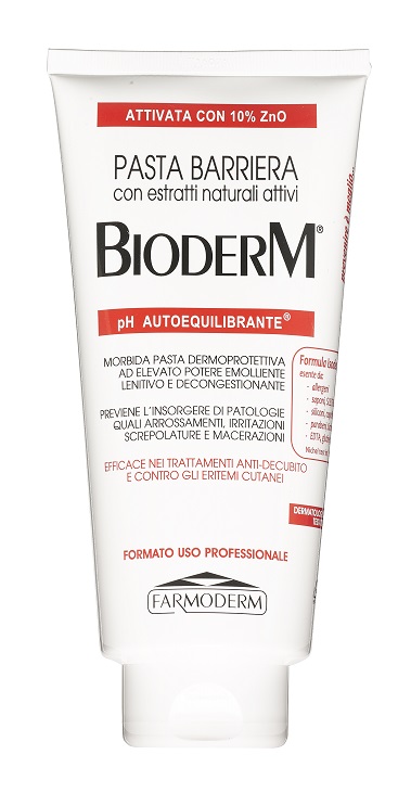 BIODERM PASTA BARRIERA TRASPIRANTE PH AUTOEQUILIBRANTE CON 10% ZINCO 300 ML - pharmaonline24.it