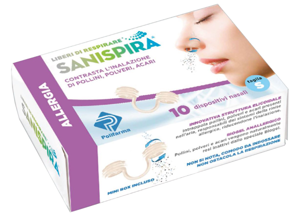 SANISPIRA ALLERGIA DISPOSITIVO NASALE 10 PEZZI TAGLIA S - pharmaonline24.it