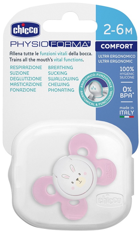 CHICCO SUCCHIETTO COMFORT GIRL IN SILICONE 2-6 MESI 1 PEZZO - pharmaonline24.it