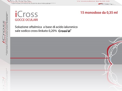 ICROSS SOLUZIONE OFTALMICA ACIDO IALURONICO CROSS-LINKATO 0,2% 15 MONODOSI DA 0,35 ML - pharmaonline24.it