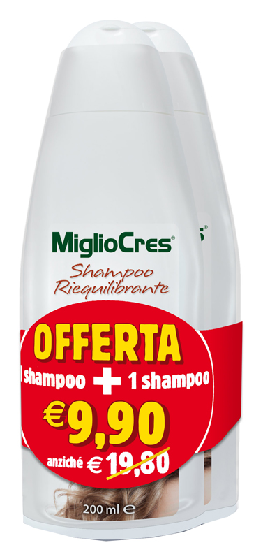 MIGLIOCRES SHAMPOO RIEQUILIBRANTE BIPACK 200 ML - pharmaonline24.it