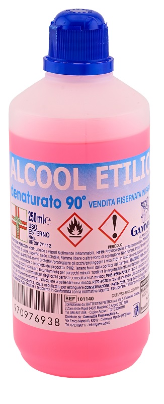 ALCOOL ETILICO DENATURATO 90 GRADI 250 ML - pharmaonline24.it