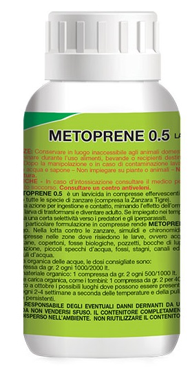 METOPRENE 0,5 LARVICIDA ANTIZANZARE 10 COMPRESSE 20 G - pharmaonline24.it