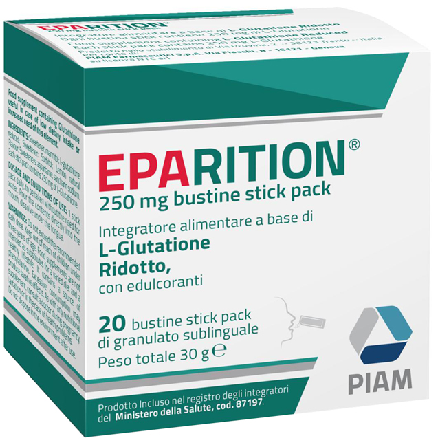 EPARITION 20 BUSTINE STICK PACK DA 250 MG DI GRANULATO SUBLINGUALE - pharmaonline24.it