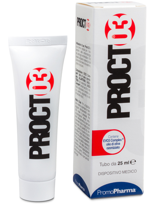 PROCTO3 CREMA PER TRATTAMENTO EMORROIDI 25 ML - pharmaonline24.it
