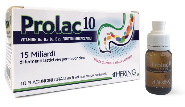 PROLAC10 FERMENTI LATTICI 15 MILIARDI 10 FLACONCINI 8 ML - pharmaonline24.it