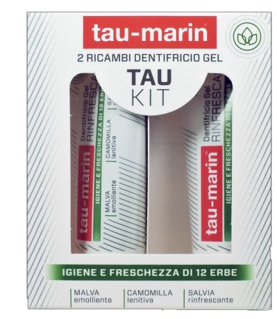 TAU MARIN DENTIFRICIO RINFRESCANTE RICARICA TAU KIT 2X20ML - pharmaonline24.it