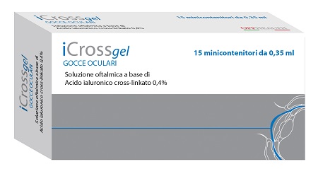 ICROSS GEL GOCCE OCULARI ACIDO IALURONICO CROSS-LINKATO 0,4% 15 MONODOSE DA 0,35 ML - pharmaonline24.it