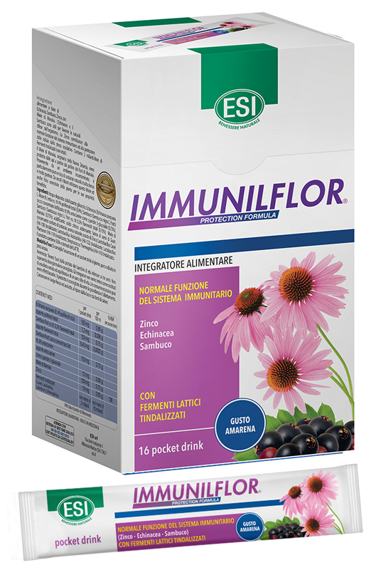 ESI IMMUNILFLOR POCKET DRINK 16 POCKET DRINK - pharmaonline24.it