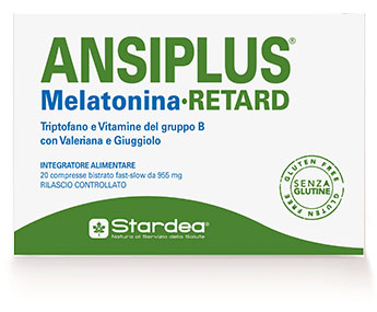ANSIPLUS RETARD MELATONINA 20 COMPRESSE BISTRATO FAST SLOW 955 MG - pharmaonline24.it