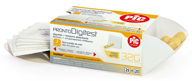 LANCETTE PUNGIDITO PIC PRONTO DIGITEST GAUGE 32 25 PEZZI - pharmaonline24.it