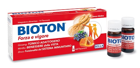 BIOTON GINSENG FORZA VIG 14 FLACONCINI - pharmaonline24.it