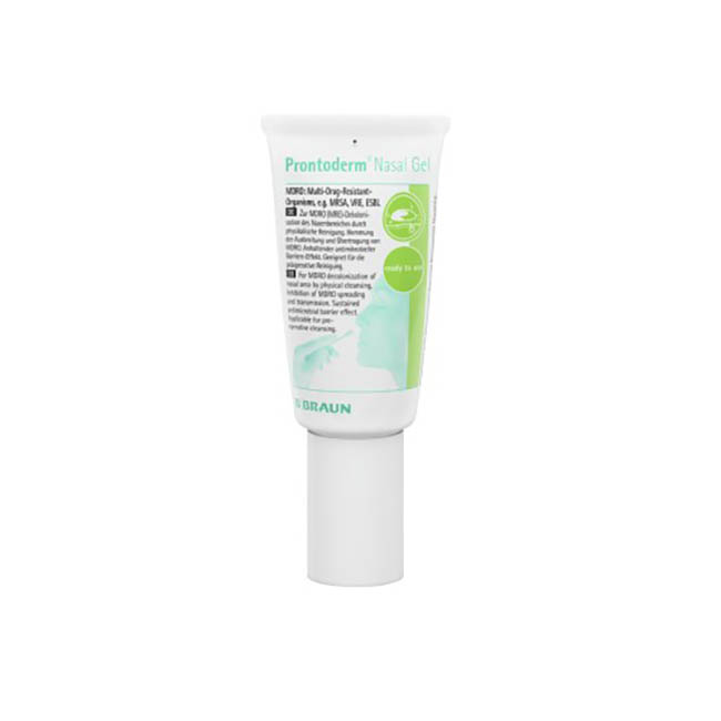GEL ANTIMICROBICO PRONTODERM NASAL GEL PER DECONTAMINAZIONE/DECOLONIZZAZIONE DEI VESTIBOLI NASALI IN TUBO 30 ML - pharmaonline24.it